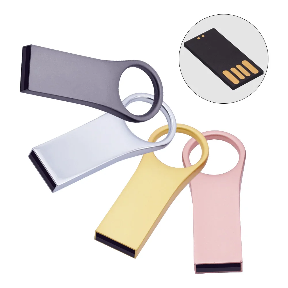 Новый usb-флеш-накопитель 64 ГБ 32 16 8 4 Гб металлический флеш-накопитель u-диск карта