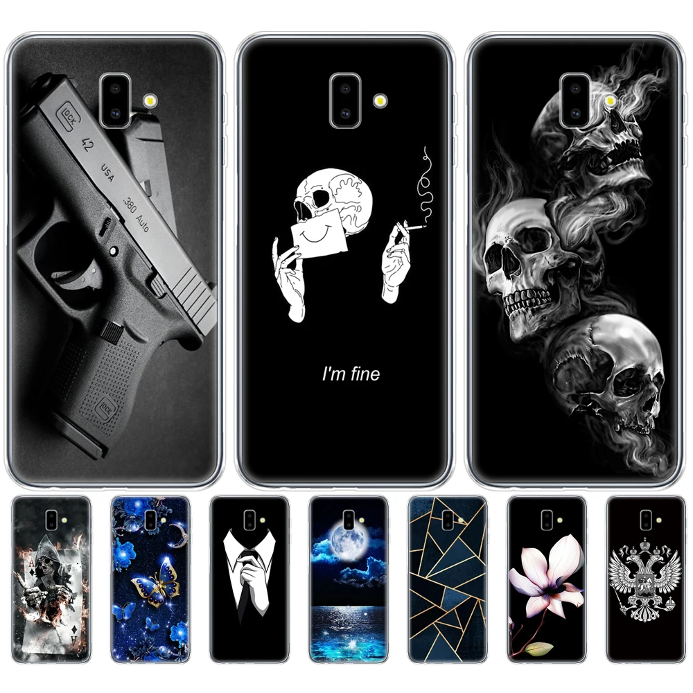 Для Samsung J6 2018 чехол EU J600 J600F SM мягкий TPU для Galaxy J6Plus + J 6 Plus J610 J610F silicon|Бамперы| |