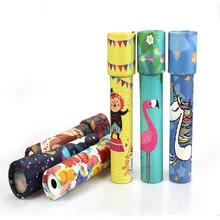 Большой Размеры мультфильм Калейдоскоп детская развивающая игрушка вращающийся калейдоскоп магический фантазия гибкий в Цзин Ван цилиндрической