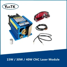 Module Laser CNC 15W / 30W/40W, Tube Laser bleu avec coupe Laser PWM pour fraisage, sculpture et découpe CNC