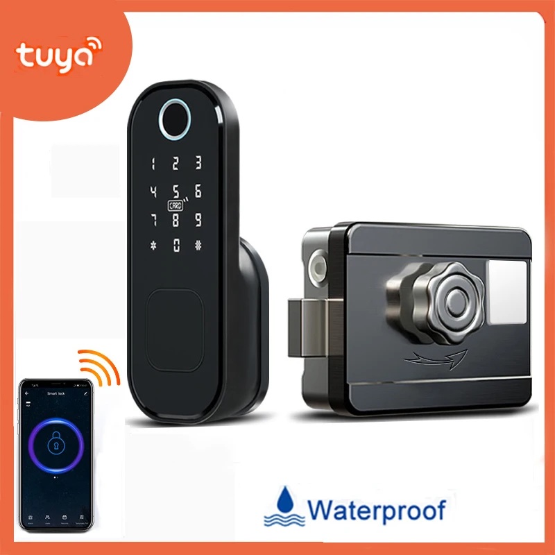 Tuya Smart Lock Door Fingerprint Lock Smart Home Waterproof Lock Fechadura Digital Door Lock Password For Home Hotel Security