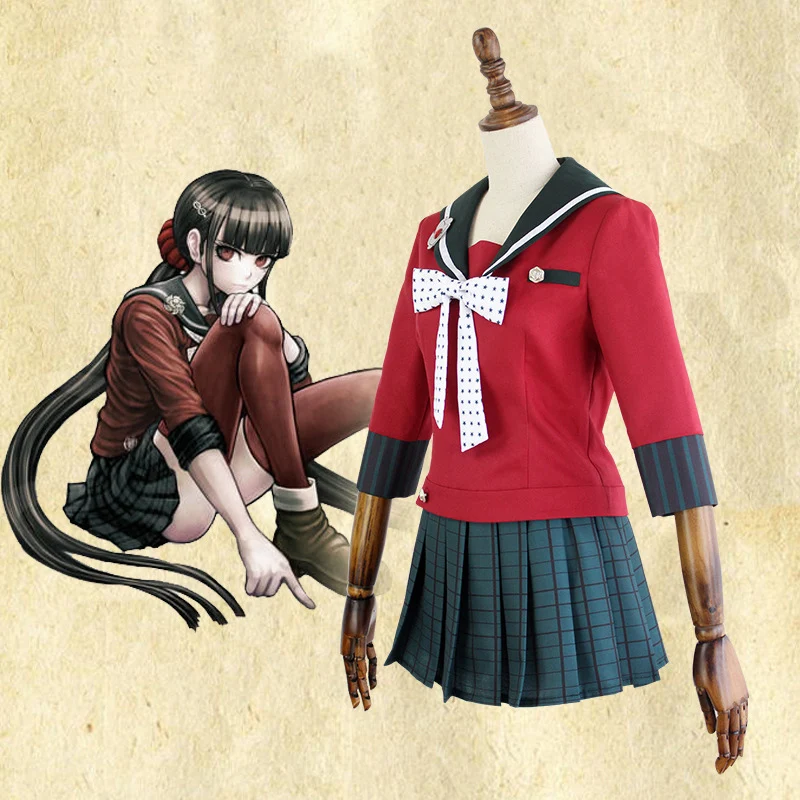 New-6PCS-Danganronpa-V3-Killing-Harmony-Harukawa-Maki-School-Uniform-women-girl-Cosplay-Costume-set-and (4)