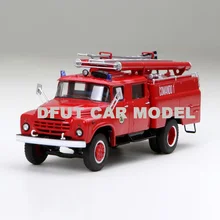 1:43, русская пожарная машина, модель автомобиля из сплава, игрушки для детей, коллекция рождественских подарков, оригинальная коробка, для детей gi