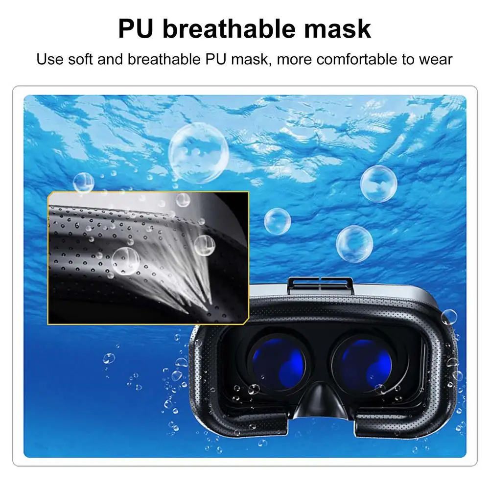 3D VR Glasses Goggles With Gamer Controller Headset Helmet Type VR Glasses For 4.5- 6.7 Smart Phone WiFi FPV Drone Children Toy