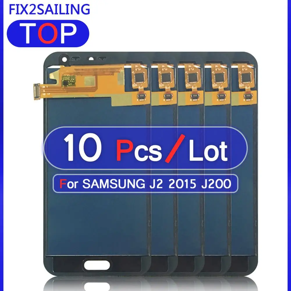10 шт. ЖК-дисплеев J2 для Samsung Galaxy 2015 J200 J200F J200Y J200H Super ЖК-дисплей 100% протестированный