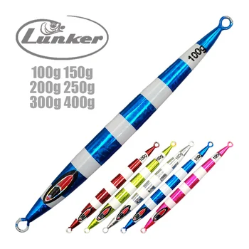

Lunker speed fast vertical jigging metal jig 100g 150g 200g 250g 300g 400g glow luminous deep sea liner saltwater fishing lures