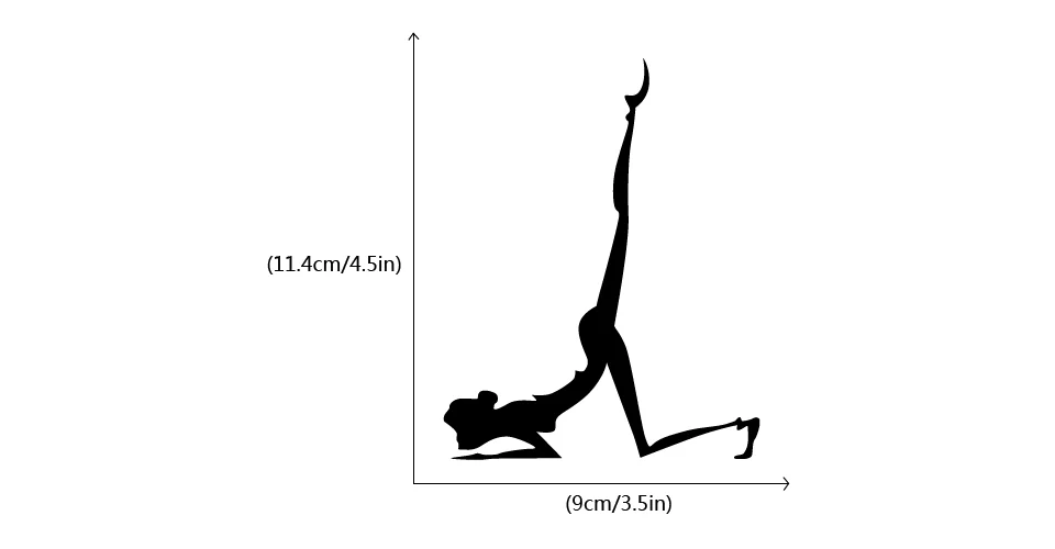 Мода Йога Медитация переключатель Стикеры Творческий мультфильм Йога силуэт стены стикеры s для спальни гостиной домашний декор SW0203 - Цвет: 32780079460