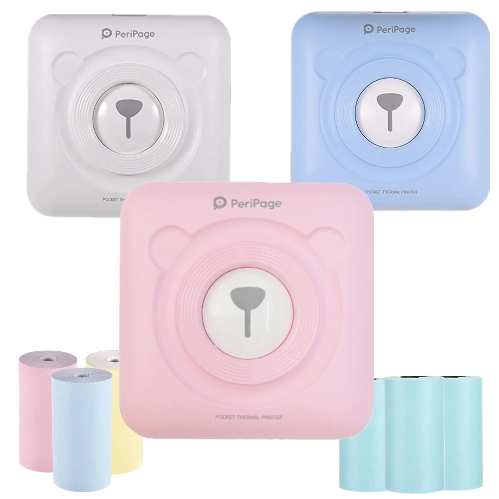 Portable MINI Bluetooth Thermal Photo Printer Pocket Mobile Phone Handheld Printing label printers For Android iphone 1