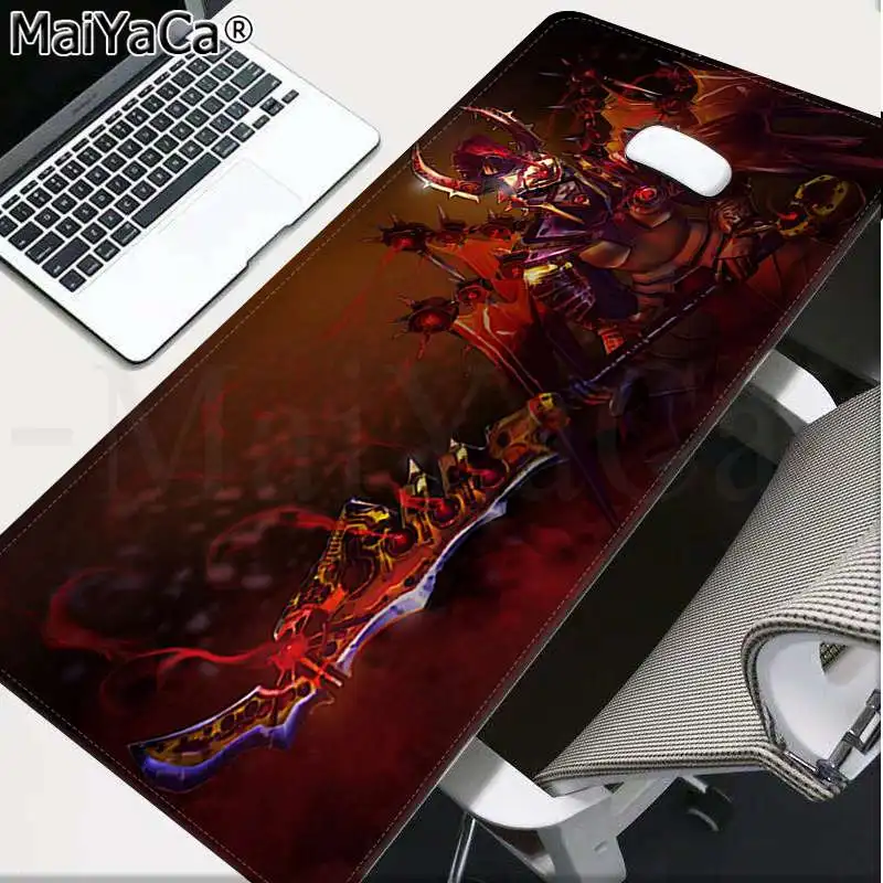 Lock Edge 40X90cm MaiYaCa Нескользящие PC Dota 2 герои коврики для мыши Компьютерные Аниме Коврик для мыши и ноутбука большой коврик для мыши клавиатуры коврик - Цвет: Lock Edge 40X90cm