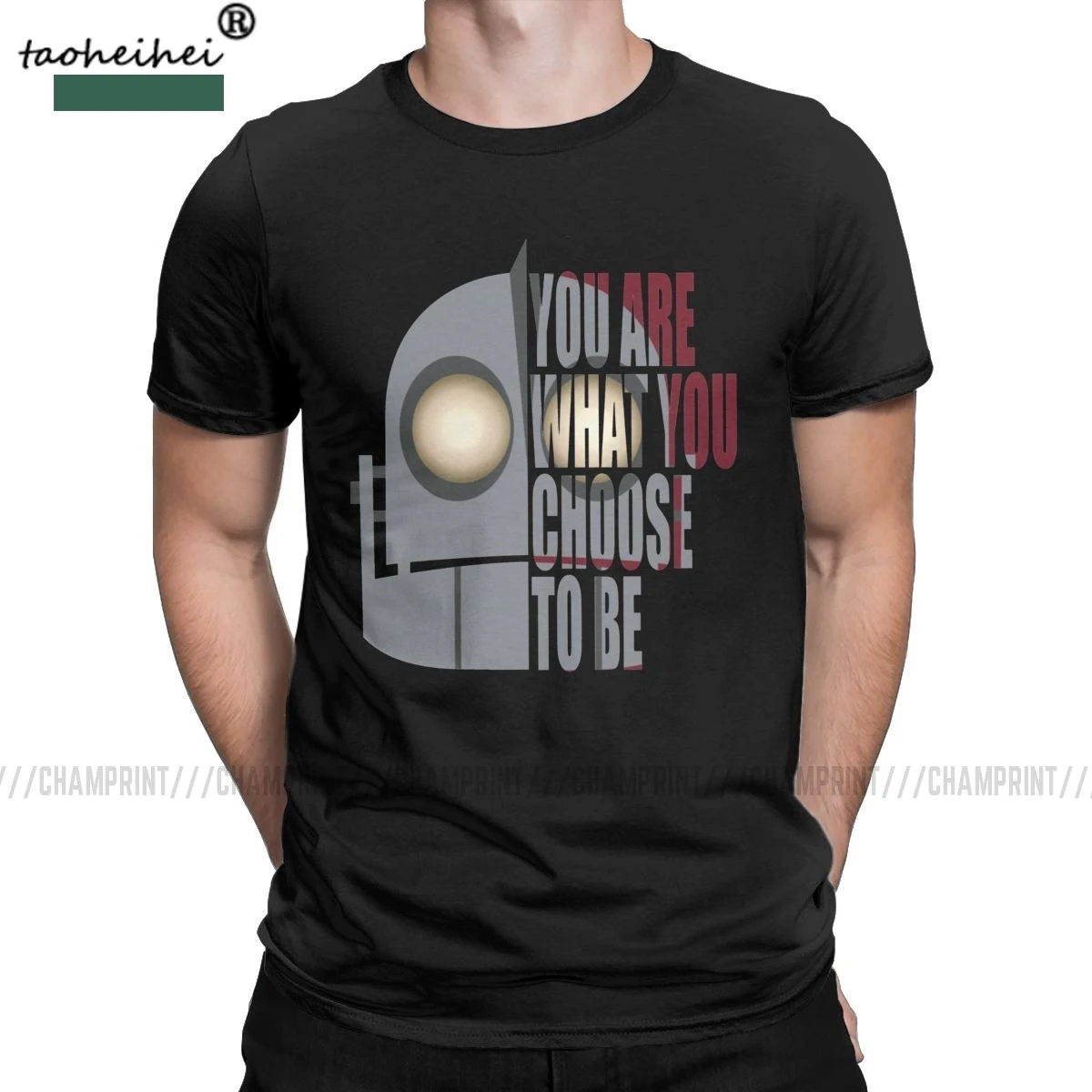 Винтажные мужские футболки с надписью You Are What Choose To Be Iron Giant 100% хлопковые