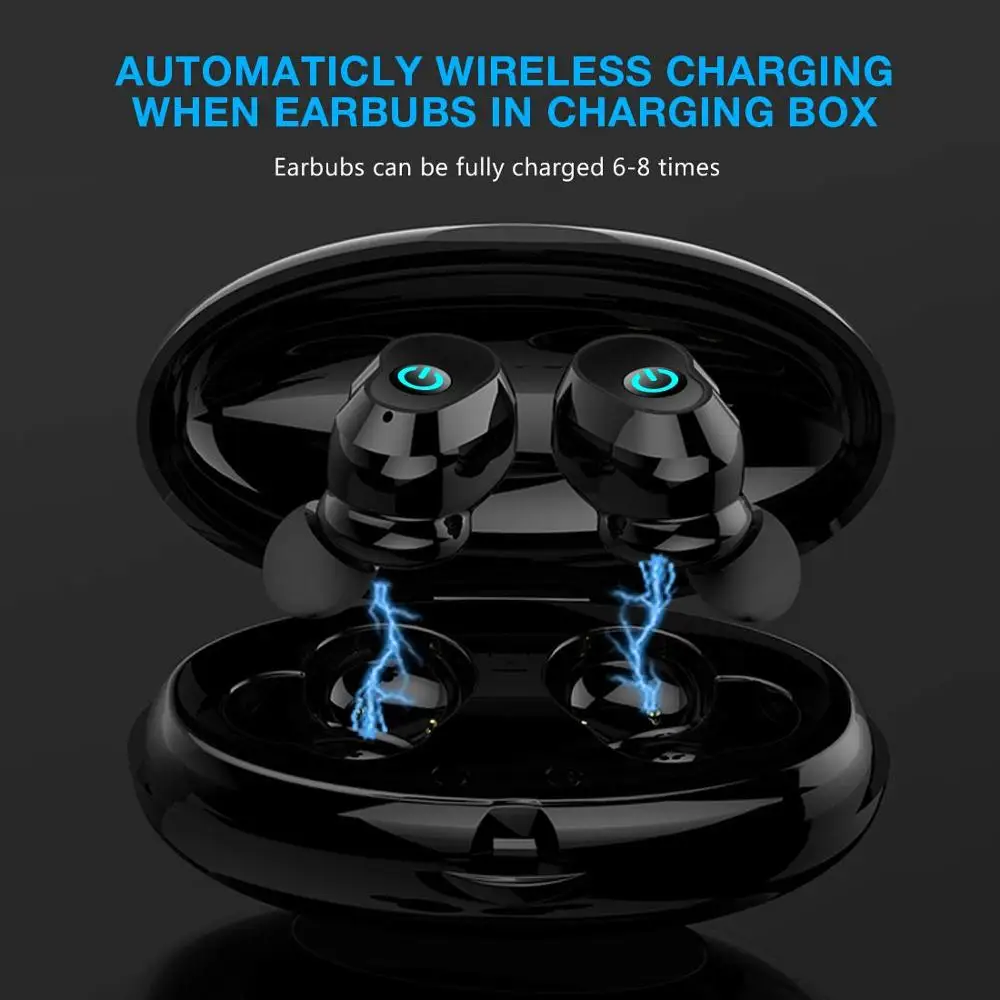 WA02 TWS 5,0 Bluetooth наушники IPX7 водонепроницаемые спортивные настоящие беспроводные наушники hi-fi-стереозвук беспроводные наушники для телефона