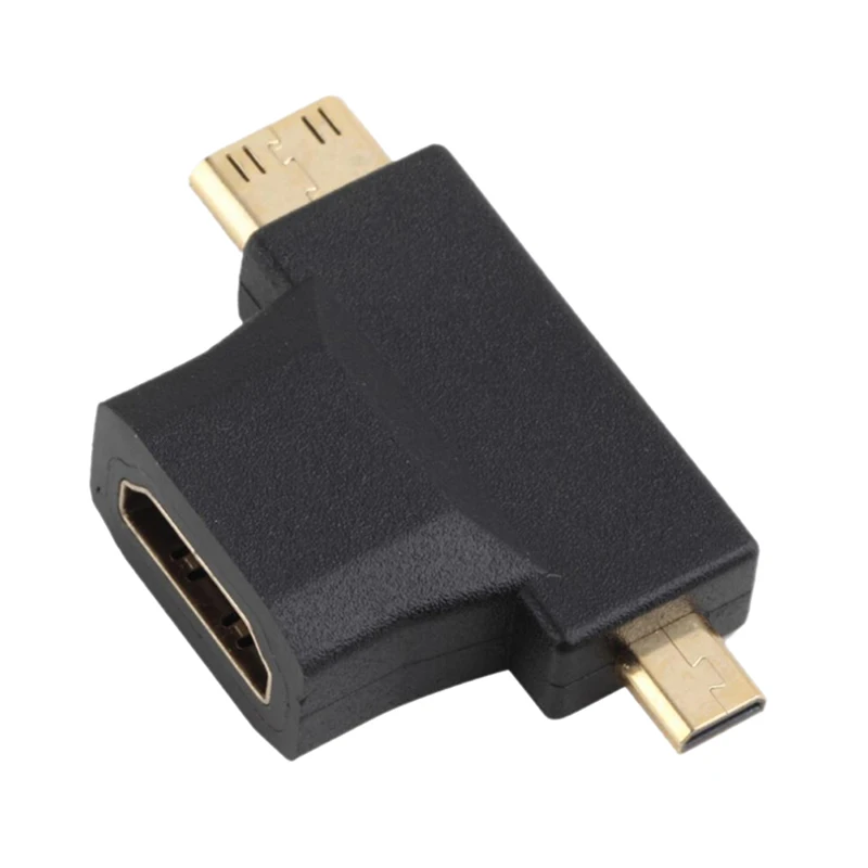 3 в 1 Mini HDMI Male Micro To Female конвертер адаптер для планшетных ПК тв мобильных телефонов