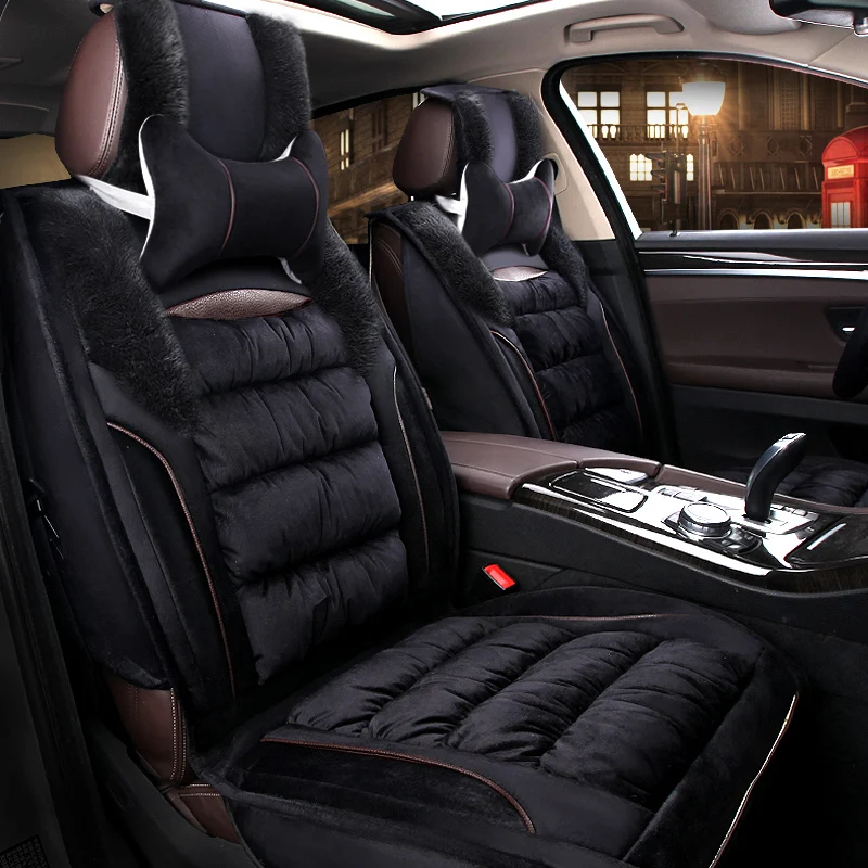 Warm Car Seat Cover Winter Cushion Auto Seats Covers for dacia dokker duster logan 2 daewoo gentra
