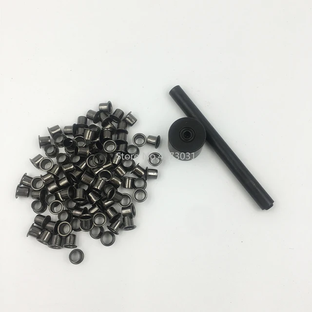 Eyelet Hole Punch Tool Kit With 50 Eyelets 6mm 7mm Gunmetal Finish For Diy  Kydex Sheath Kydex Eyelet - Hand Tool Sets - AliExpress