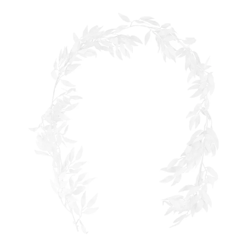 184cm Simulation Green Willow Leaves Vine Artificial Flower Rattan Leaf Vine Wedding Arch Home Party Hanging Garland Decoration