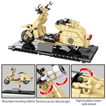

City Creator Fast Motorbike Model Building Blocks for Technic Speed Motorcycle Car Bricks Toy for Educational Children Gift