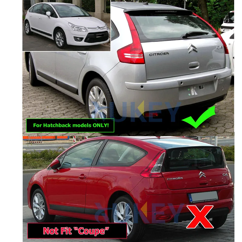 머드 시트로엥 C4 1 2004-2010 Hatchback Mudflaps 스플래쉬 가드 머드 플랩 머드 가드 펜더 후면 2005 2006