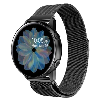

For samsung galaxy watch active 2 44mm 40mm bands Stainless Steel milanese loop belt wrist strap for Galaxy Watch 46mm band