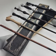 Potter Magic Wand Hermione Magical Cosplay Metal Iron Core Olds Dumbledore Gifts Magic Adult Kid Toys with Sticker