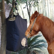 Slow Feed Hay Bag Hay Storage Feeder Pouch Tote Outdoor Horse Riding Performance Training Gear