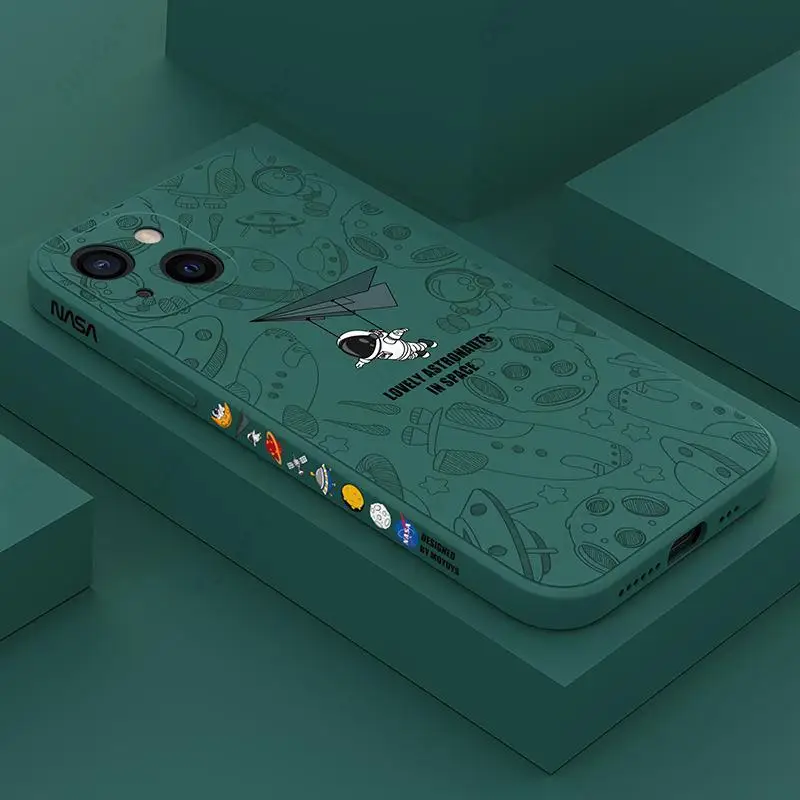 Чехол для iPhone 13 12 11 Pro MAX XS XR X 8 7 Plus SE 2020 темно-зеленый милый бумажный самолет с