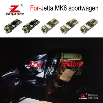 

12pc X CANBUS LED interior dome map reading lights bulb kit for VW for jetta 6 MK6 MK VI sportwagen (2010-2014)