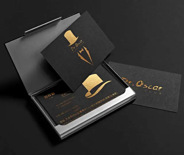 Sweju Custom Black Cards Bronzing Gold Edge Business Cards 700gsm  Coatedpaper Double Side Printing Visit Card 0.7 Thickness - Business Cards  - AliExpress