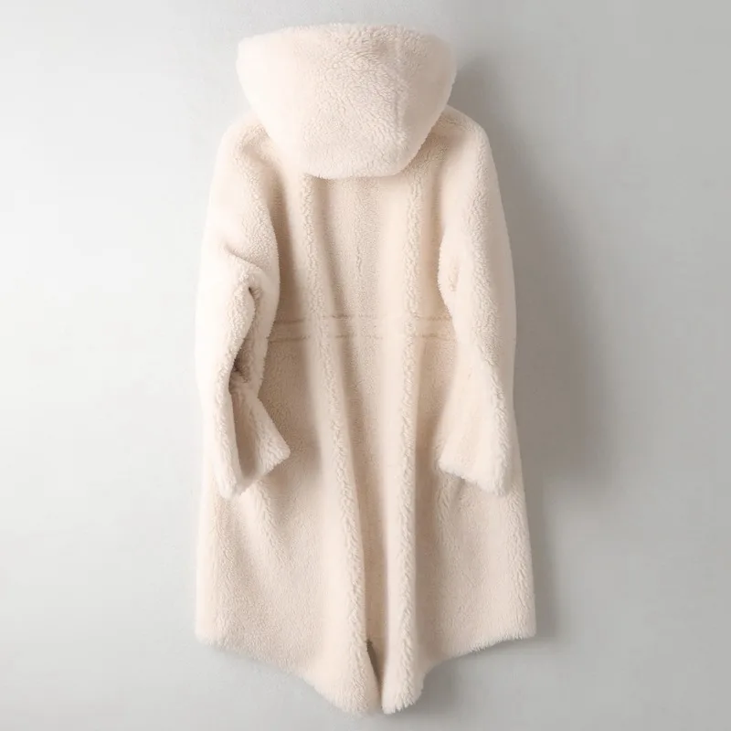 Натуральная шерсть шуба куртка с кофта осень-зима Для женщин меховое пальто LF9067