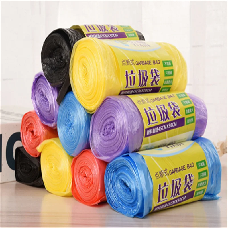 

Disposable Plastic Garbage Bag for Home, Thicken Trash Bags, Portable Kitchen Tools, 50x45cm, 40Pcs