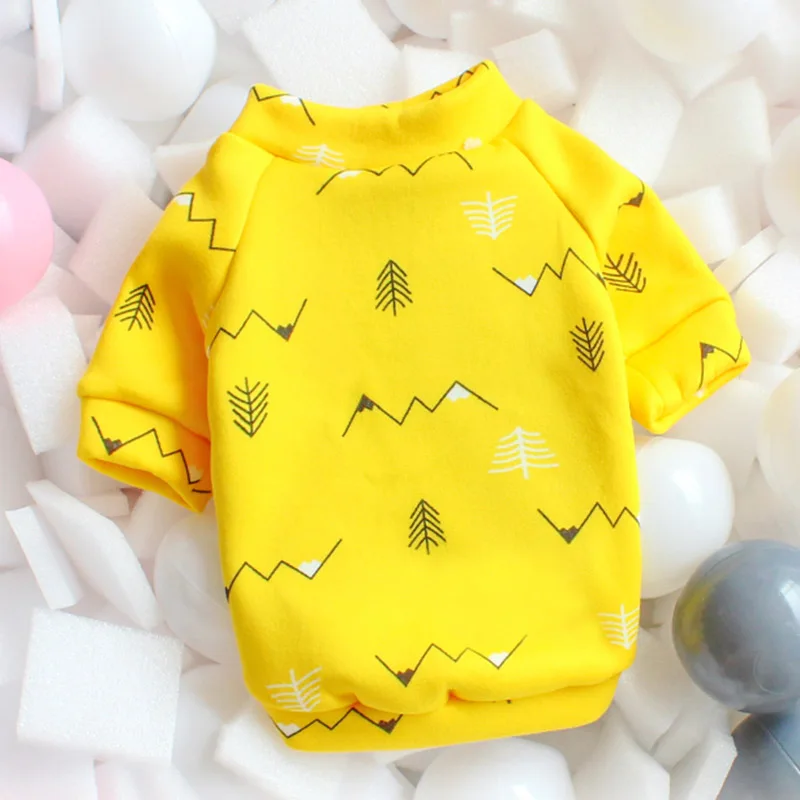 Yellow Cedar С рисунком кота из мультфильма свитер с капюшоном осень-зима одежда для домашних животных, котов для кошек Katten Kedi пуловеры бульдог костюм для домашних питомцев, кошек наряд Костюмы - Цвет: Yellow Cedar