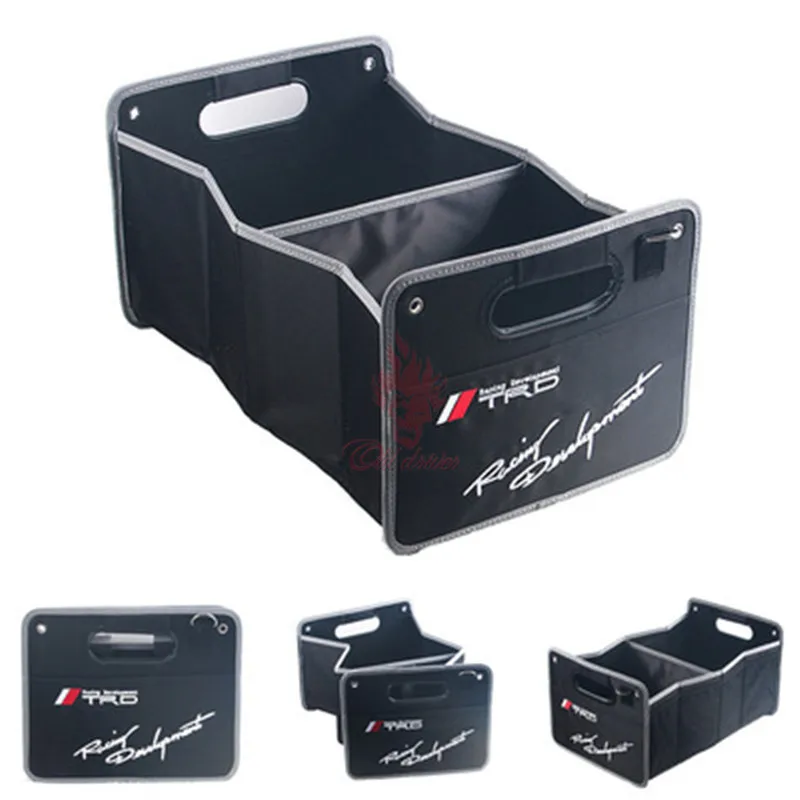 1X Trunk Organizer For Toyota Landcruiser Camry Yaris Corolla Highlander TRD Oxford Collapsible Portable Multi Storage Container