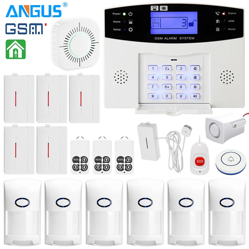 

Alex Google Compatible Tuya Smart Alarm System with 110db Siren GSM Wifi PSTN 433mhz Wireless Home Burglar Security Alarms Kit F