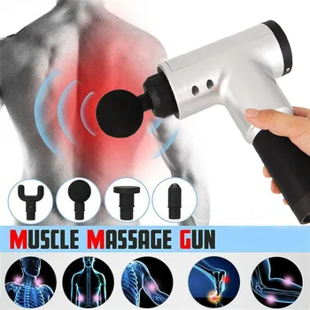 

Myofascial Physiotherapy Instrument Fascia Gun Massage Gun Electricly Warp Film Impact Relax Gun Deep Massager Relax 4Heads