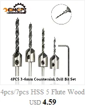 4 шт./7 шт. HSS Самоцентрирующиеся шарнирные сверла набор сверл для бурения дерева, двери, окна, штифт для шкафа, деревообрабатывающее сверло