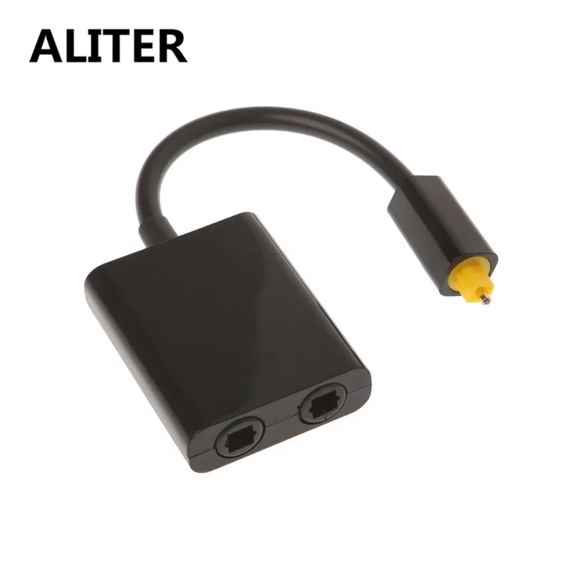 ALITER Цифровой оптический аудио кабель сплиттер адаптер 2 Way SPDIF Toslink 1 в из