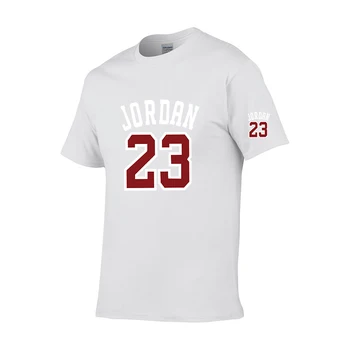 

2019 summer Russian brand men's T-shirt casual fashion Jordan 23 T-shirt round neck cool light men's T-shirt European size XXL