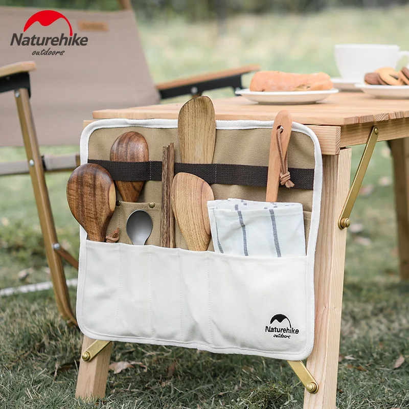 

Naturehike Cutlery Storage Bag Holder Camping Tableware Chopsticks Spoon Fork Organizer Outdoor Picnic BBQ Storage Pack