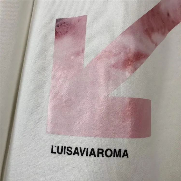 Off-white ограниченная розовая Синяя толстовка с капюшоном с изображением акварели