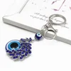 Evil Eye Metal Charm Key Chain15 Different Animal Styles Fashion Blue Pattern Tassel Pendant Key Ring For Men Women Jewelry ► Photo 2/6