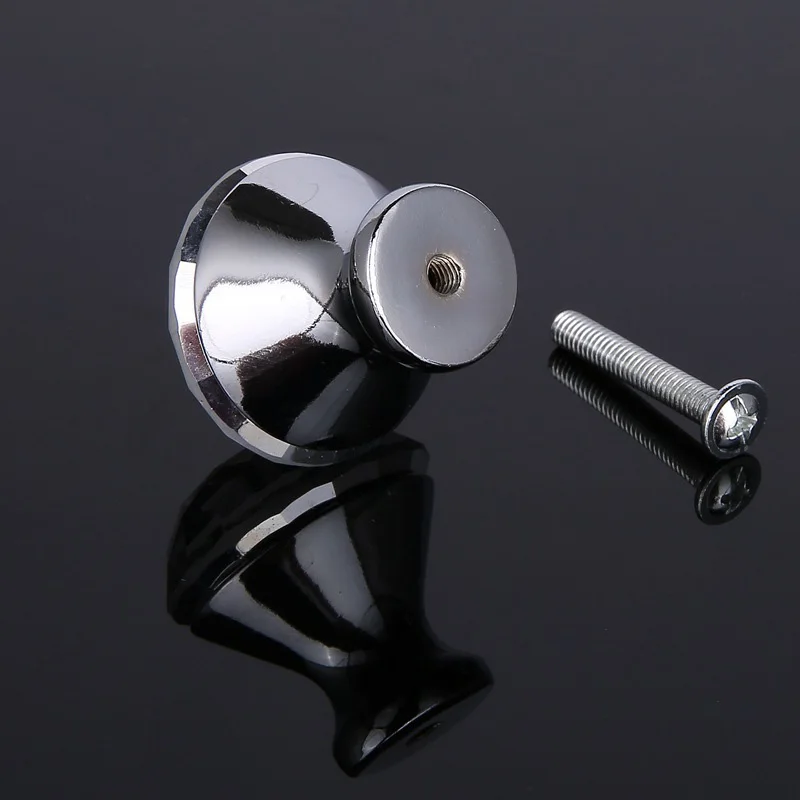 

4/6/8/12/16 Pcs/Set Furniture Handle With Screw Clear Crystal Glass Door Knobs For Drawer Cupboard Cabinet Wardrobe MF