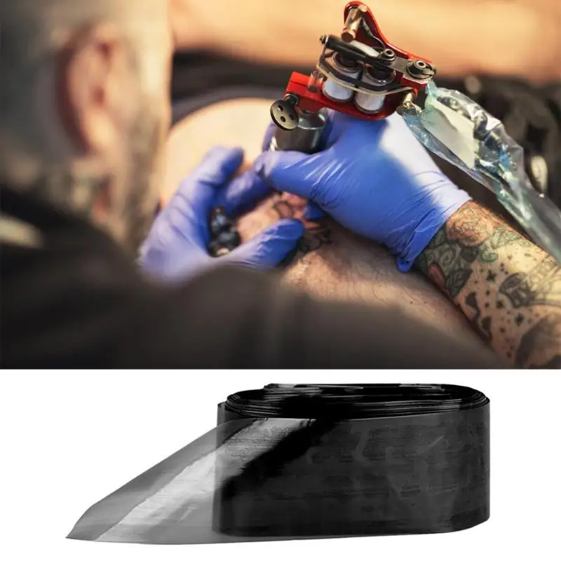 100 шт. оборудование для татуировки, Черная машина для татуировки, защитная сумка на крючок, одноразовый крючок, сумка для тату, аксессуары шириной 5 см