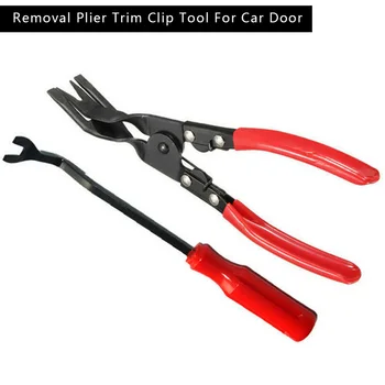 

2pcs Auto Repair Clamp Screwdriver Clip Removal Plier Door Panel Trim Lock Tools Convenient To Use With Little Effort