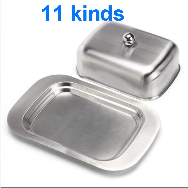 Контейнер для хранения сыра и хлеба с прозрачной крышкой из нержавеющей