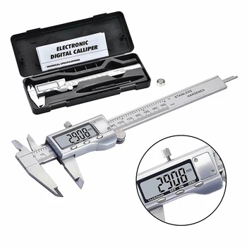 

6'' Stainless Steel Digital Vernier Caliper 150mm Micrometer Electronic Tool