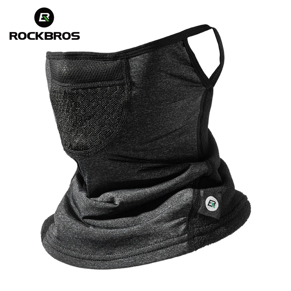 

ROCKBROS Winter Mask Fleece Keep Warm Cycling Face Mask Hanging Ear Headwear Windproof Men Women Ski Masks Bike Equipment 2019