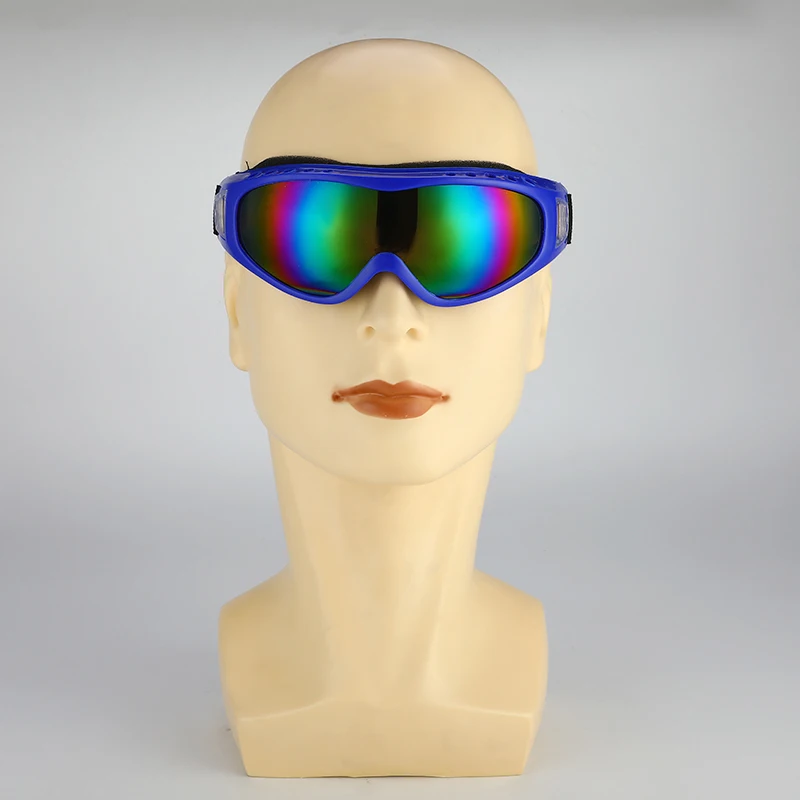 colorful Windproof Safety UV400 Glasses Goggles Outdoor Sports Welding Glasses Ski Goggles Dustproof Glasses for Skiing Moto Cycling - Цвет: colorful