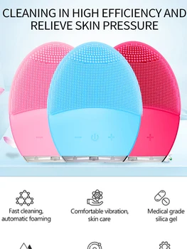 

Face cleaning brush mini electric washing machine silicone cleaning tools