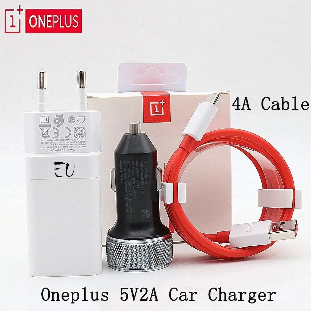 Автомобильное зарядное устройство OnePlus 7 6 6t 5 В 3 А оригинальное автомобильное для