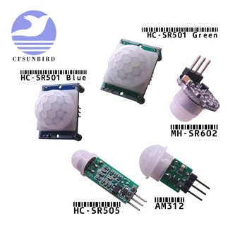 

AM312 HC-SR501 HC-SR505 MH-SR602 100PCS HC-SR501 Adjust IR Pyroelectric Infrared PIR Motion Sensor Detector Module