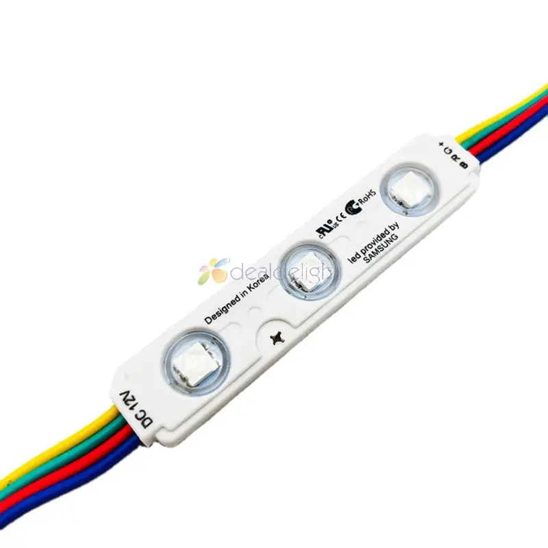 20 pçs lote 5050 rgb injeção led